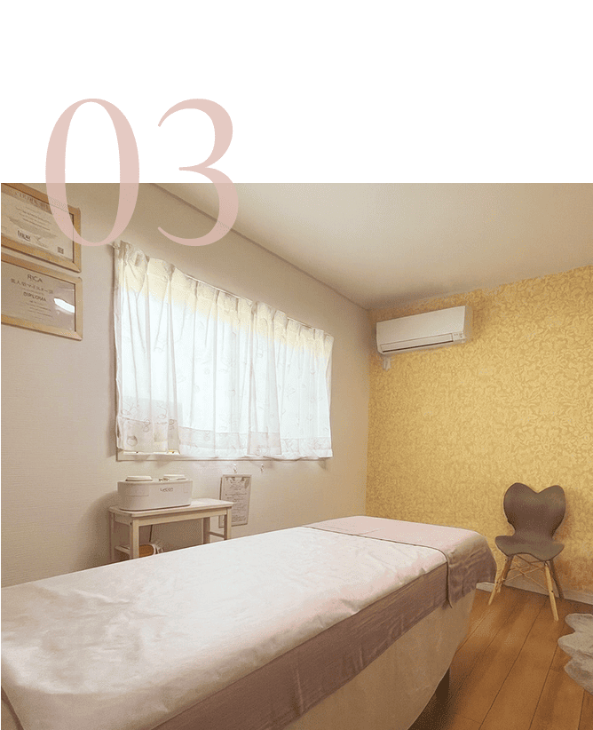 BeeBareStudioのサロン内観